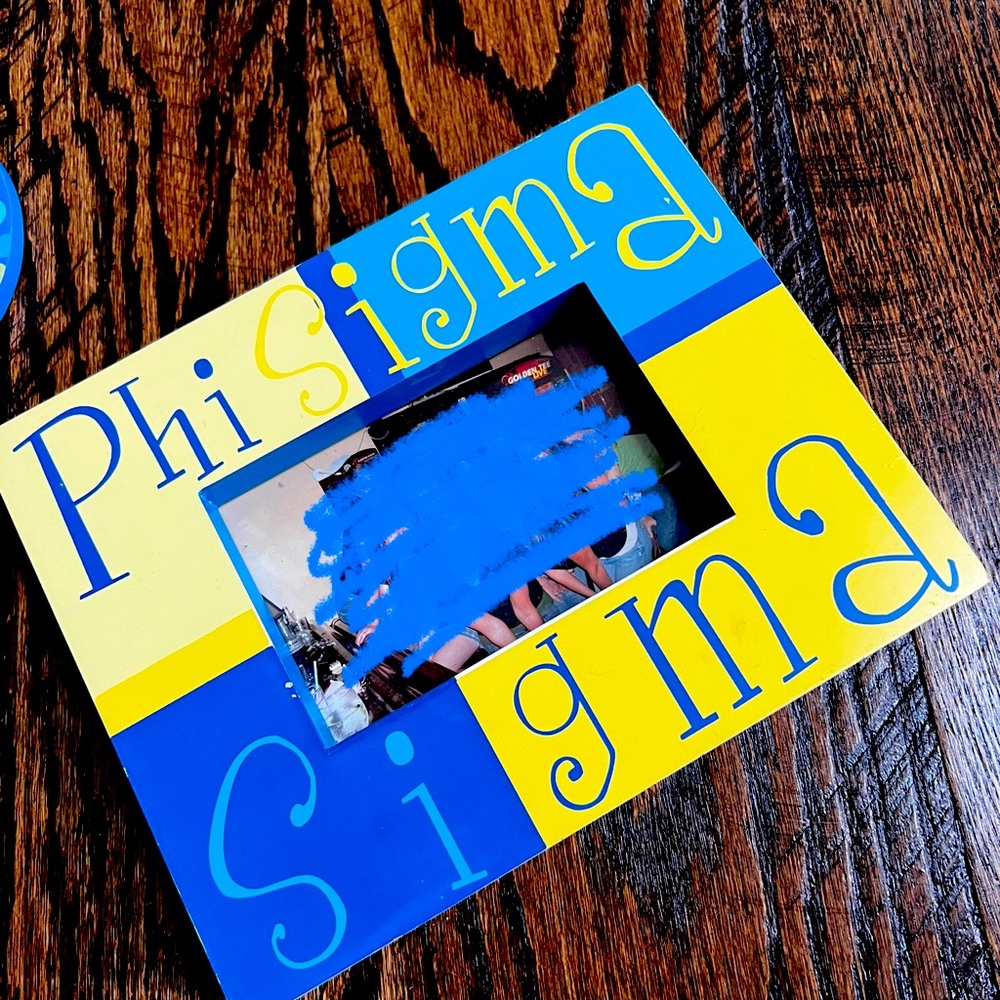 Phi Sigma Sigma thick 4x6 frame